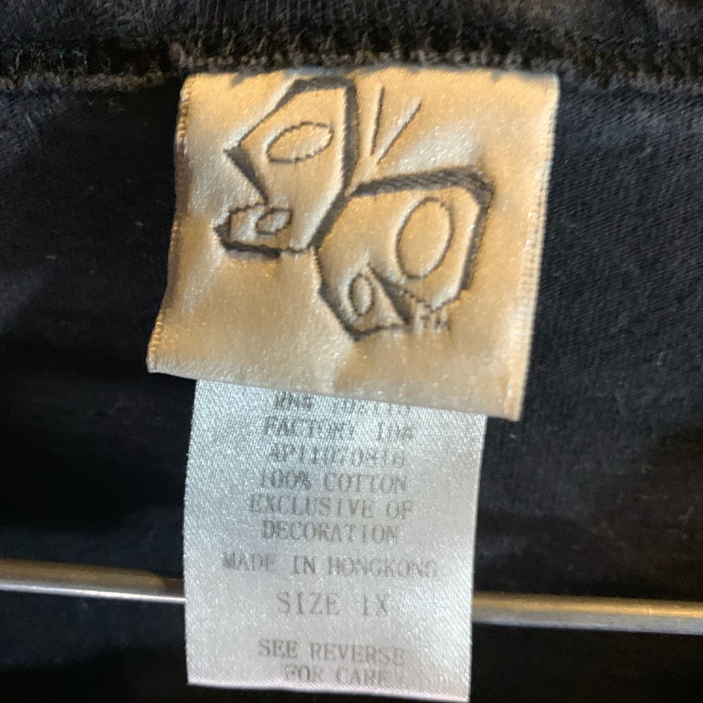 Vintage Y2K Bling Newspaper T-Shirt Size 1X - Picture 3 of 6
